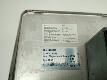Geberit Urinal Steuerung Typ IR 87 T40 230V~/50Hz Magnetventil 24V~10VA IP45  886.243.00.0.03 – Bild 4