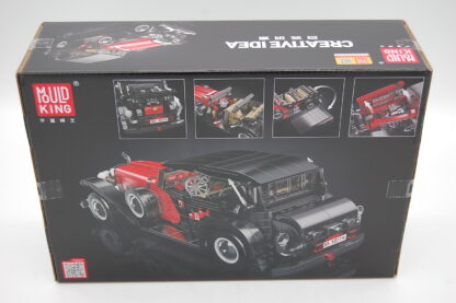 Mould King 10114 Retro Auto Oldtimer Rot Schwarz Classic  Klemmbaustein statische Version 1308 Teile  14 + – Bild 2