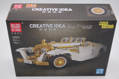 MOULD KING 10003 Technik Retro Auto Vintage Modell Klemmbausteine Spielzeug statische Version 868 Teile