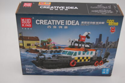Mould King 10081 Britisches Rettungsboot 364 Steine