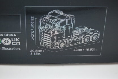 JieStar JJ9070  Red Heavy Truck,Lastwagen 1708 Teile 14+ statische Version – Bild 4