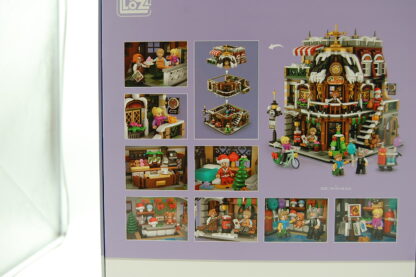 LOZ Mini Blocks 1054 Christmas Coffee Shop 2506 Klemmbausteine – Bild 3
