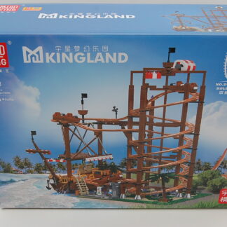 Mould King 11013 Technik Achterbahn Set, 2174 Teile Piratenschiff Doppelschrauben-Achterbahn für Erwachsene, MOC Vergnügungspark Loop Coaster  Klemmbausteine Bausatz