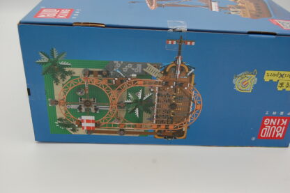 Mould King 11013 Technik Achterbahn Set, 2174 Teile Piratenschiff Doppelschrauben-Achterbahn für Erwachsene, MOC Vergnügungspark Loop Coaster  Klemmbausteine Bausatz – Bild 3