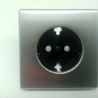 Kopp 25.976 Steckdoseneinsatz, Zentralstück, silberfarben, Metall