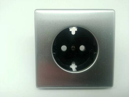 Kopp 25.976 Steckdoseneinsatz, Zentralstück, silberfarben, Metall