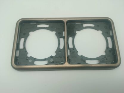 Legrand 51762 Diplomat 2fach Rahmen bronzefarben Metallrahmen