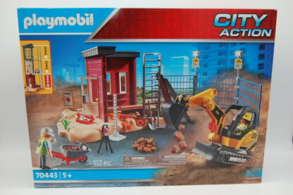 PLAYMOBIL 70443 City Action, Minibagger, Baustelle