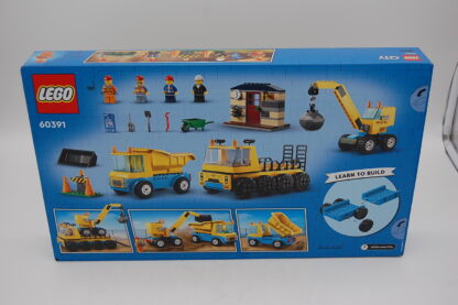 LEGO 60391 City Baufahrzeuge und Kran mit Abrissbirne, Konstruktionsspielzeug – Bild 2