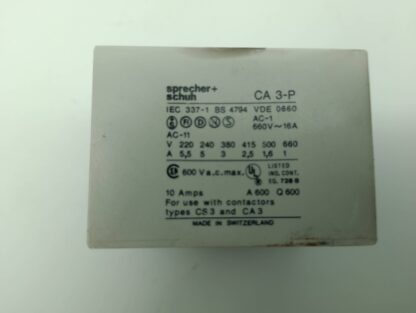 Sprecher & Schuh CA3-P-22 Zusatzkontakt – Bild 2