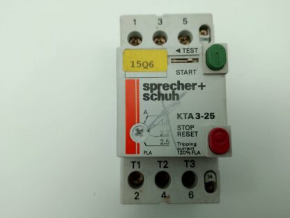 Sprecher + Schuh KTA3-25 1,6 - 2,5A Motorschutzschalter + KT3-25-PE 1-10