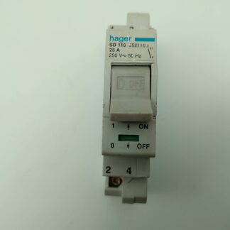 Hager SB116 25A 250V  50Hz  552116 3 Trennschalter