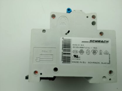 Schrack B16/3 3pol Sicherungsautomat BM018316 – Bild 2