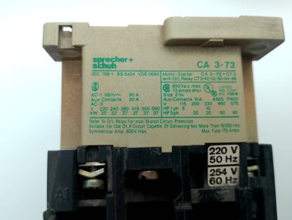 Sprecher + Schuh CA3-72-11 220V 50Hz/254V/60Hz  AC1 660V~90A – Bild 4