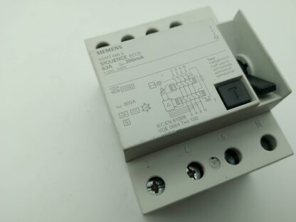 Siemens 5SM3 646-5 Siquence RCCB 63A 300mA FI, Schutzschalter – Bild 2