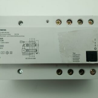 Siemens 5SZ6 468-0KG00 63A  0,3A NFI Schutzschalter RCCB für Wechsel und Gleichfehlerströme