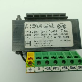 Habermann Transformatoren T40/E LP:602010  BV: HA2803  Pri: 230V  Sek: 24V