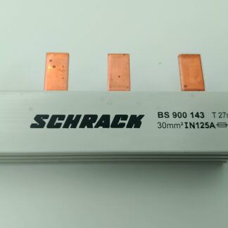 Schrack BS 00 143 T 27mm  30mm² IN125A   160A Stiftverschienung   länge 640 mm  3pol.