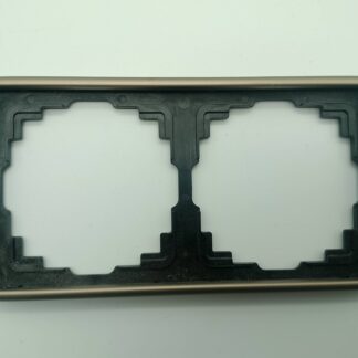 Jung 09820361 2fach Rahmen Aluminium eloxiert gold-bronze