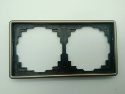 Jung 09820361 2fach Rahmen Aluminium eloxiert gold-bronze