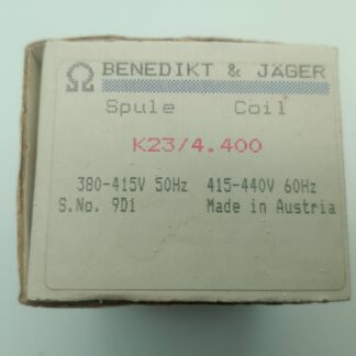 Benedikt & Jäger Spule Coi 1 K23/4.400 380-415V 50Hz 415-440V 60Hz S.No. 9D1