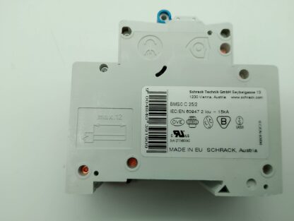 Schrack C25/2 10kA   2pol. Sicherungsautomat BM017225 – Bild 2