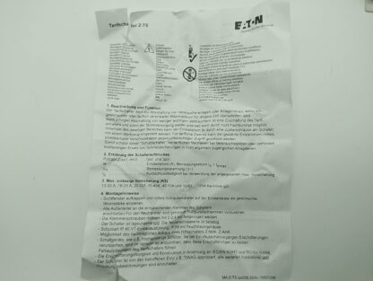 Eaton Z-TS40/3 Tarifschalter  266860   Ue= 400V 50/60Hz, Ie= 25-40A, Lq=6000A – Bild 4