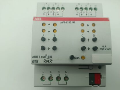 ABB i-bus EIB KNX JA/S 4.230.1M 230V 6A AC Jalousienaktor 4fach. m. Handbed  GH Q631 0064 R0111