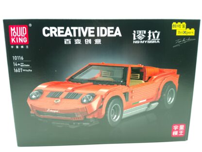 Mould King 10116 Miura Sportwagen 1607 Klemmbausteine statische version