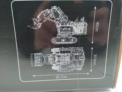 Mould King 17071 Technik Ferngesteuert Bagger Liebherr RH400 Raupenbagger Remote Controlled, dynamische Version – Bild 4