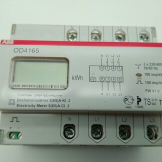 ABB OD4165 Drehstromzähler LCD Energiemessgerät 3x230/400V 50/60Hz T5993