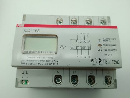 ABB OD4165 Drehstromzähler LCD Energiemessgerät 3x230/400V 50/60Hz T5993