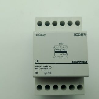 Schrack BZ326578 Klingeltrafo RTC3024 PRI. 230V 50Hz  SEC. 12-12-24V IP20