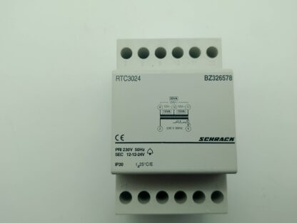 Schrack BZ326578 Klingeltrafo RTC3024 PRI. 230V 50Hz  SEC. 12-12-24V IP20
