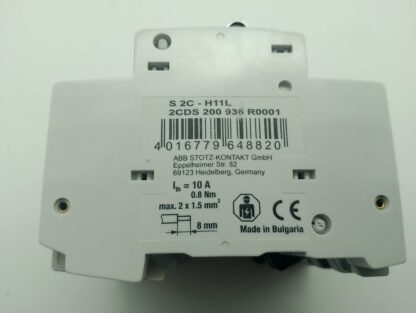 ABB S203-NA C20 ~400 6kA Sicherungsautomat 2CD S253 103 R0204 + Hilfsschalter S 2C-H11L  2CDS 200 936 R0001 – Bild 3