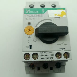 Klöckner Moeller PKZM0-6,3  4-6,3A Motorschutzschalter 230V/400V 50/60Hz + Hilfsschalter NHI-E-11-PKZ0