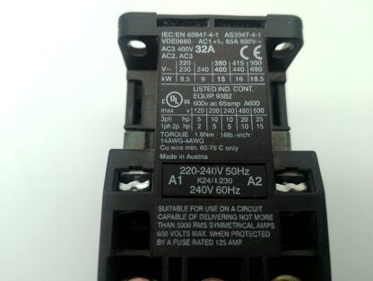Schrack LA30323. Schütz 220-240V 50Hz/240V 60Hz – Bild 5