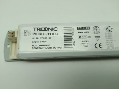 Tridonic PC58E011 IDC Nicht Dimmbar Art.Nr. 22083168 Vorschaltgerät – Bild 2