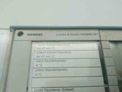 Siemens Landis  Staefa RWM82.001 Heizungssteuerung – Bild 3