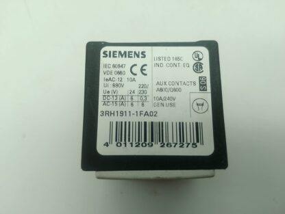 Siemens 3RH1911-1FA02 Hilfskontaktblock – Bild 2