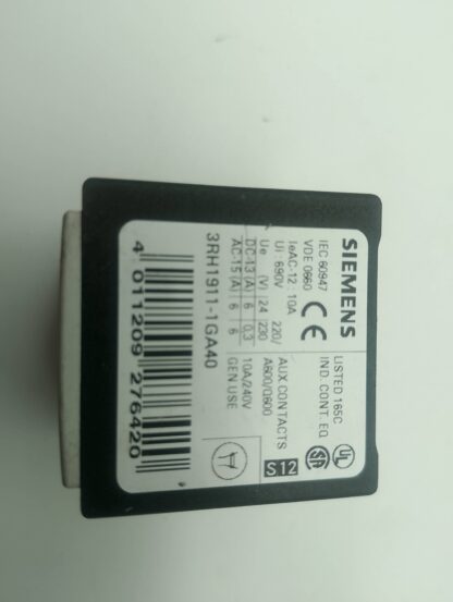 Siemens 3RH1911-1GA40 Hilfskontaktblock – Bild 2