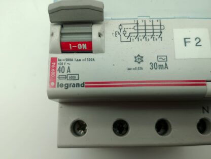 Legrand 08994 FI Schutzschalter 40A 30mA   6kA  400V~ – Bild 2
