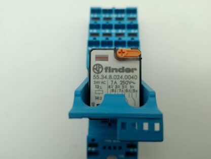 Finder 55.34.8.024.0040 Relais + Finder 94.P4 Sockel 24V AC – Bild 2