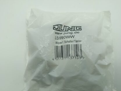 Jung LS990WW Wippe mit Rahmenhalter alpinweiß 09900337 NEU – Bild 2