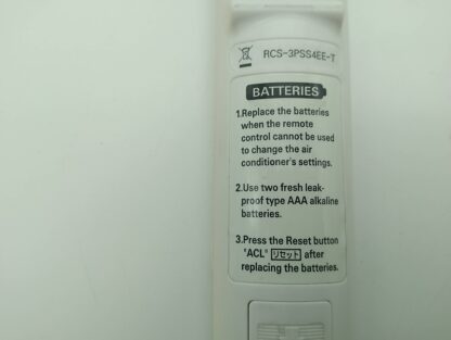Sanyo RCS-3PSS4EE-T Fernbedienung für Klimaanlage – Bild 3
