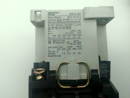 Sprecher + Schuh CA3-23-01 220V-230V 50Hz/260V 60Hz – Bild 4