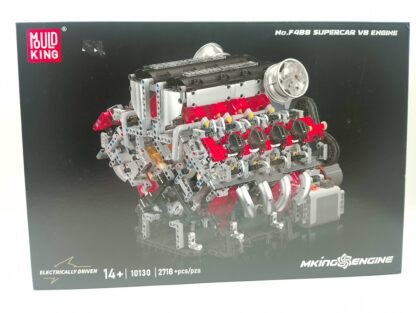 MOULD KING 10130  F488 V8 Supercar Motor (mit Powerfunctions) 2718 Teile