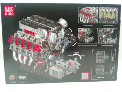 MOULD KING 10130  F488 V8 Supercar Motor (mit Powerfunctions) 2718 Teile – Bild 2