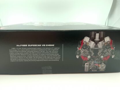 MOULD KING 10130  F488 V8 Supercar Motor (mit Powerfunctions) 2718 Teile – Bild 5