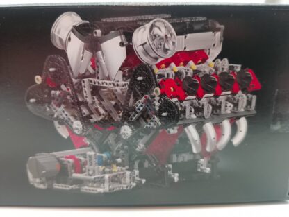 MOULD KING 10130  F488 V8 Supercar Motor (mit Powerfunctions) 2718 Teile – Bild 7